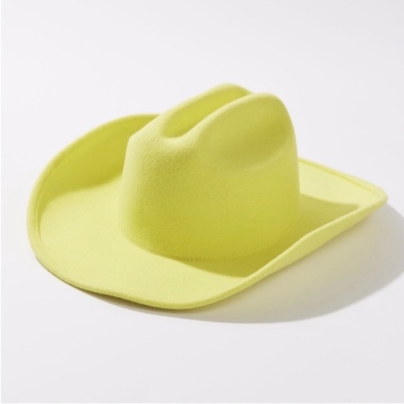 Urban Outfitters x Wyeth Cassidy 100% BrushedWool Lime Green Cowboy HatNWT